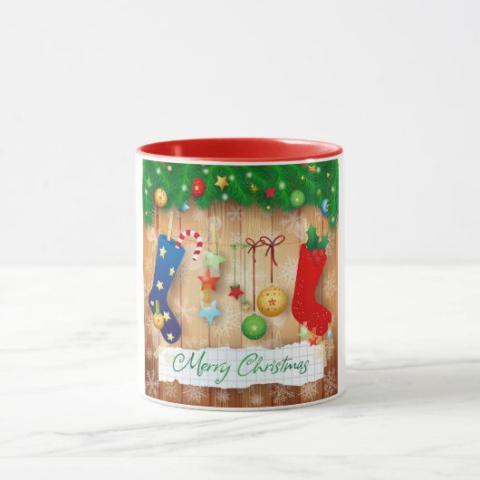 Vrolijk kerstfeest mok (Midden)