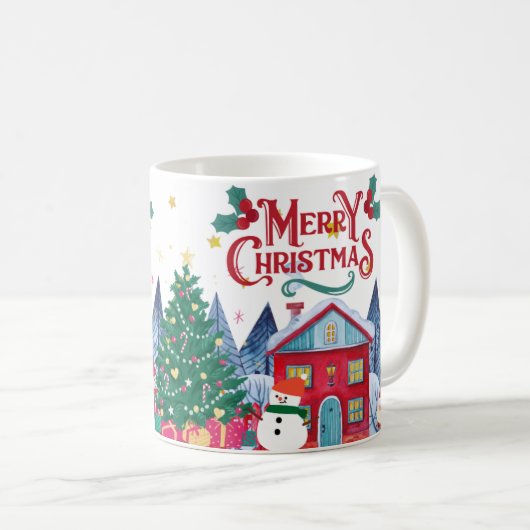 Vrolijk kerstfeest Mok (Voorkant rechts)