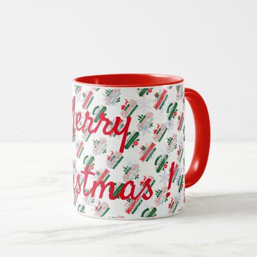 Vrolijk kerstfeest mok (Voorkant rechts)