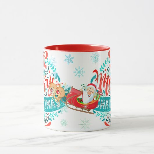 Vrolijk kerstfeest mok (Midden)