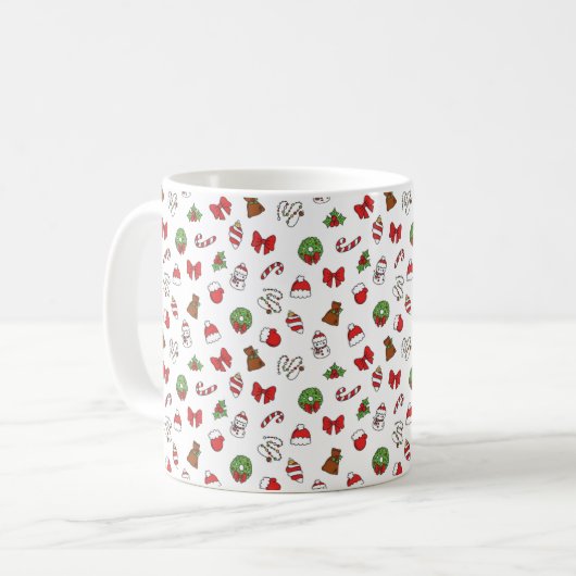 Vrolijk kerstfeest Mok (Voorkant links)