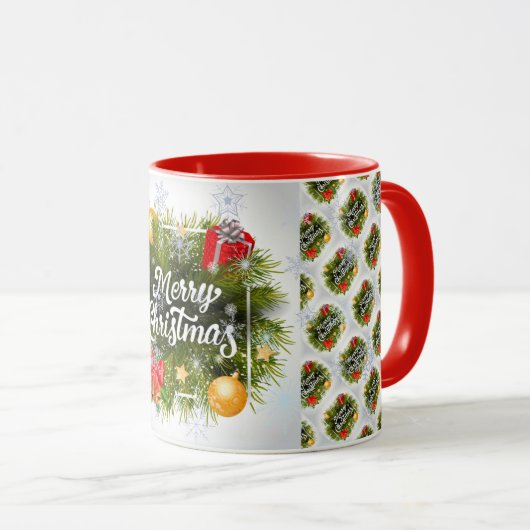 Vrolijk kerstfeest mok (Voorkant rechts)