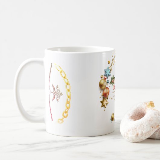 Vrolijk kerstfeest mok (Met donut)