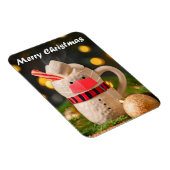 Vrolijk kerstfeest Mok in Covid Face Mask Magneet (Rechterzijde)