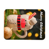 Vrolijk kerstfeest Mok in Covid Face Mask Magneet (Horizontaal)
