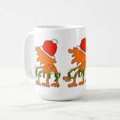 Vrolijk kerstfeest Mok! Koffiemok (Voorkant links)
