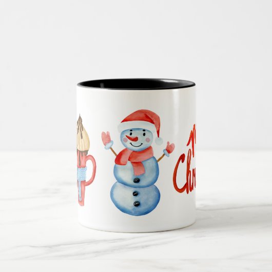 Vrolijk kerstfeest mok Snowman (Center)
