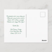 Vrolijk kerstfeest mooi Nieuw thuisadres Briefkaart (Achterkant)