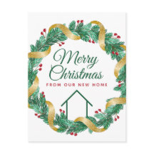 Vrolijk kerstfeest mooi Nieuw thuisadres