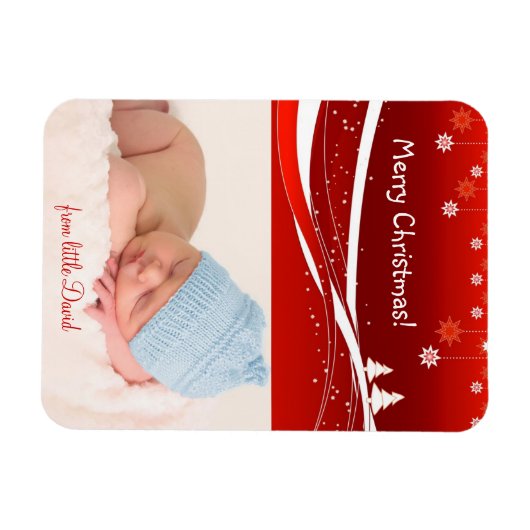 Vrolijk kerstfeest mooie geschenken magneet (Horizontaal)