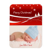 Vrolijk kerstfeest mooie geschenken magneet (Verticaal)