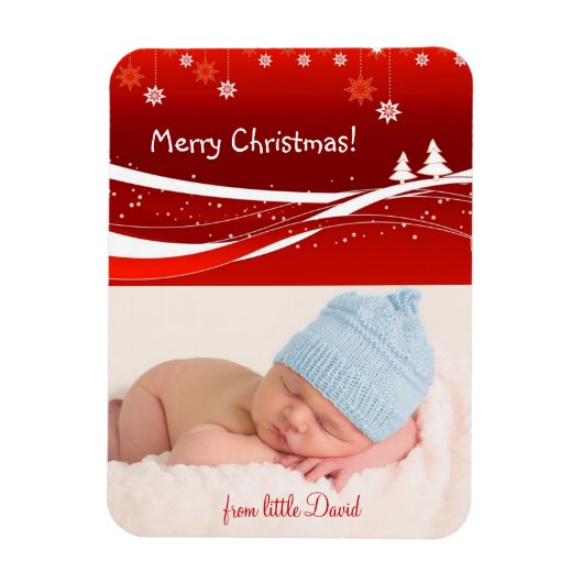 Vrolijk kerstfeest mooie geschenken magneet (Verticaal)