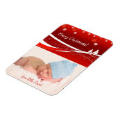 Vrolijk kerstfeest mooie geschenken magneet (Linkerzijde)