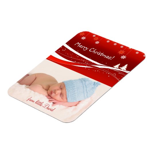 Vrolijk kerstfeest mooie geschenken magneet (Linkerzijde)