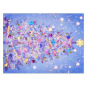 Vrolijk Kerstfeest Mooie Kerstboom Tafelkleed (Voorkant (Horizontaal))