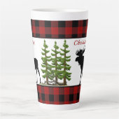 Vrolijk kerstfeest Moose Latte Mok (Voorkant)