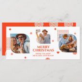 Vrolijk kerstfeest Mr & Mrs. 3 Foto Collage Modern (Voorkant / Achterkant)