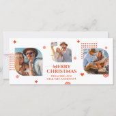 Vrolijk kerstfeest Mr & Mrs. 3 Foto Collage Modern (Voorkant)