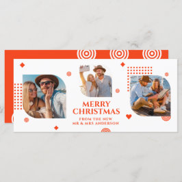 Vrolijk kerstfeest Mr & Mrs. 3 Foto Collage Modern