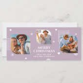 Vrolijk kerstfeest Mr & Mrs. 3 Foto Collage Modern (Voorkant)