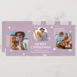 Vrolijk kerstfeest Mr & Mrs. 3 Foto Collage Modern