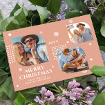 Vrolijk kerstfeest Mr & Mrs. 3 Foto Collage Modern<br><div class="desc">Vrolijk kerstfeest Mr. & Mrs. 3 Foto Collage Trendy Moderne Kerstmis Kaarten bevatten een foto-collage van drie van uw favoriete foto's met uw tekst "Vrolijk kerstfeest van de nieuwe Mr & Mrs." in elegant wit script. Personaliseer door de tekst in de verstrekte tekstvakjes uit te geven. Ideaal voor Kerstmis om...</div>