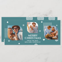 Vrolijk kerstfeest Mr & Mrs. 3 Foto Collage Modern