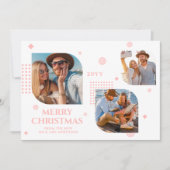 Vrolijk kerstfeest Mr & Mrs. 3 Foto Collage Modern (Voorkant)
