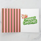 Vrolijk kerstfeest Mr Mrs Clause Kaart (Binnen)