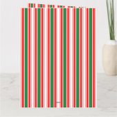 Vrolijk kerstfeest Mr Mrs Clause Kaart (Achterkant)