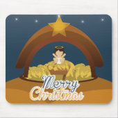 Vrolijk kerstfeest muismat (Voorkant)