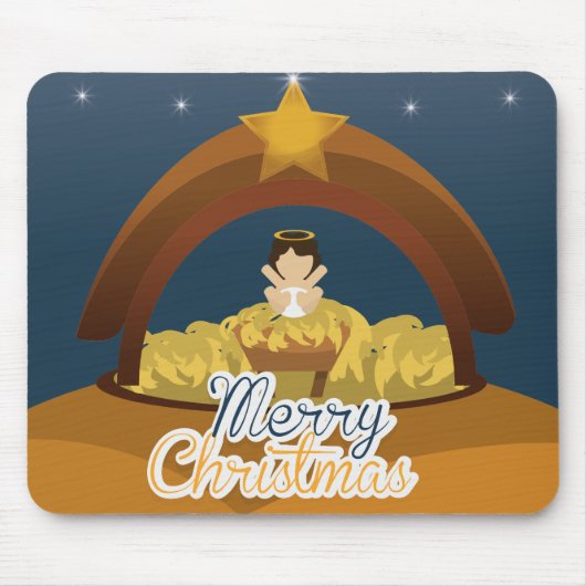 Vrolijk kerstfeest muismat (Voorkant)