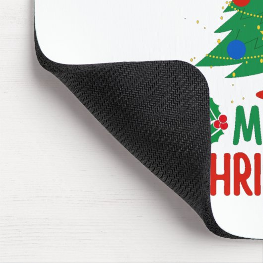 Vrolijk kerstfeest muismat (Hoek)