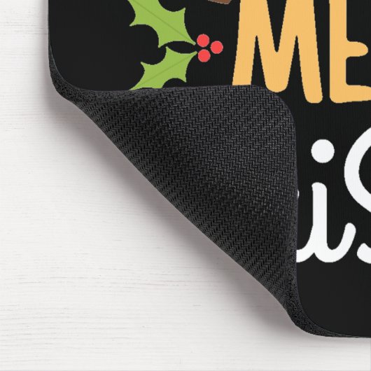 Vrolijk kerstfeest muismat (Hoek)