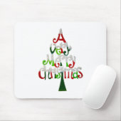 Vrolijk kerstfeest muismat (Met muis)