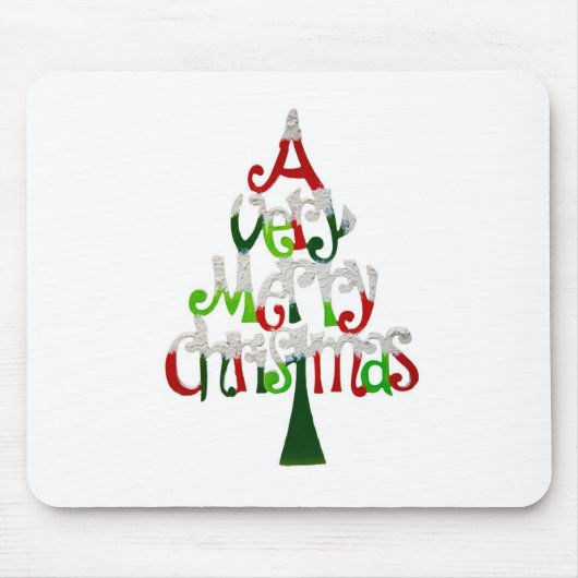 Vrolijk kerstfeest muismat (Voorkant)