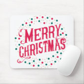 Vrolijk kerstfeest muismat (Met muis)