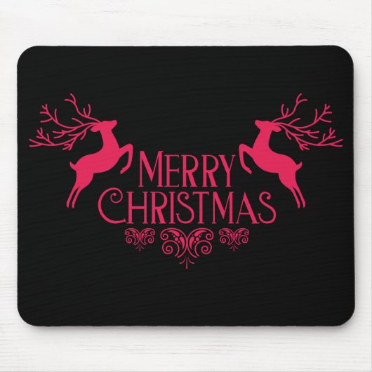 Vrolijk kerstfeest muismat (Voorkant)