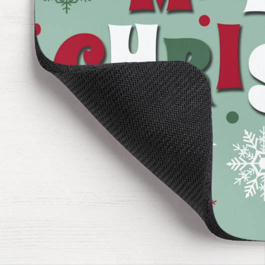 Vrolijk kerstfeest muismat (Hoek)