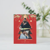 Vrolijk kerstfeest Multi Foto Boom Red Holiday Kaa (Staand voorkant)