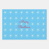 Vrolijk kerstfeest Multicolor Nautical 2021 Inpakpapier Vel (Voorkant 3)