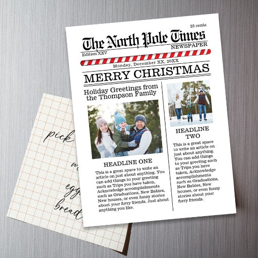 Vrolijk kerstfeest Multifoto Noordpool Nieuw