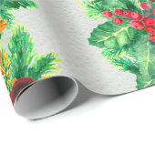 Vrolijk kerstfeest naadloos met klieren. Wa Cadeaupapier (Rol Hoek)