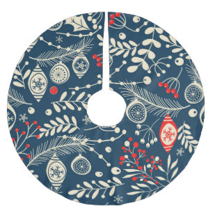 Vrolijk kerstfeest: Naadloze winterse Vintage Kerstboom Rok