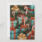 Vrolijk kerstfeest (naam) feestdagenkaart (Achterkant)