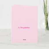 Vrolijk kerstfeest naar kleindochter kaart (Achterkant)