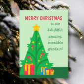 Vrolijk kerstfeest naar kleinzoon kaart