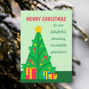 Vrolijk kerstfeest naar kleinzoon kaart
