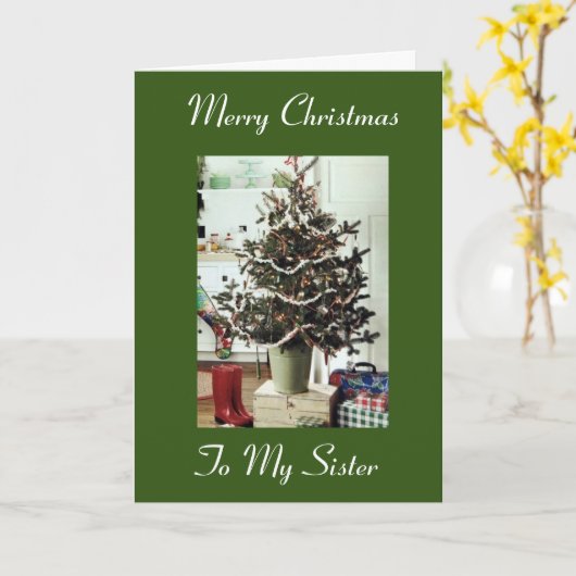 ** VROLIJK KERSTFEEST** NAAR MIJN SPECIALE **ZUS** KAART (Gele Bloem)