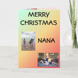 Vrolijk kerstfeest Nana! Kaart